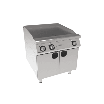fry top dublu neted electric cu suport inchis placa neteda inox profesional horeca 6 kw
