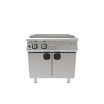 Fry-top dublu neted pe gaz cu placă dublă netedă, cu suport închis Inoksan - imagine 2