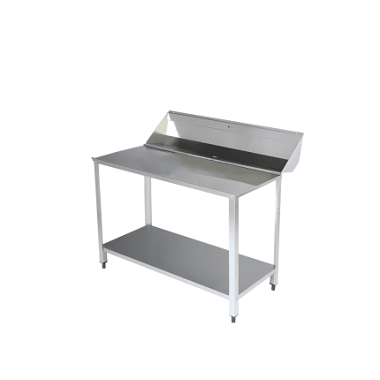masa iesire vesela 1000 mm din inox pentru mașina de spalat vase tip capota
