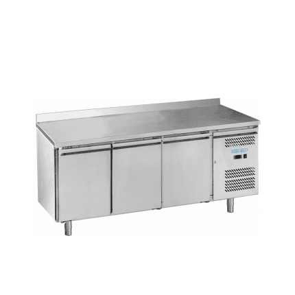 masa rece cu 6 sertare si rebord inox profesionala horeca