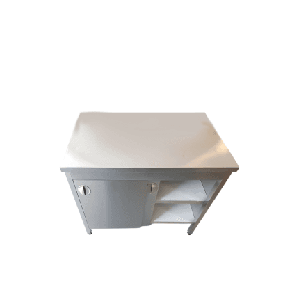 masa centrala dulap usi culisante inox 1200x700x850 mm