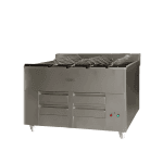 Rotisor orizontal pe carbuni fast food 20 pui Freibol cu 7 grile inox