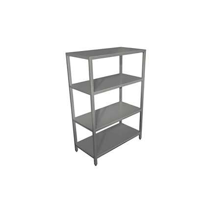 raft depozitare inox cu 4 polite 110x40x180h mm