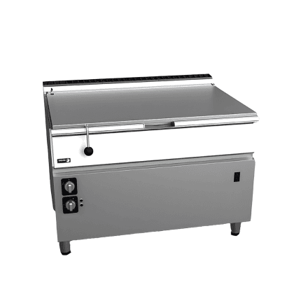 tigaie basculanta profesionala gaz motorizata 120 litri cuva inox horeca