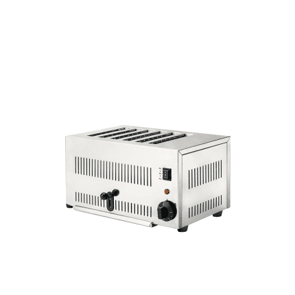 toaster profesional 6 felii din inox, echipament horeca pentru mic dejun