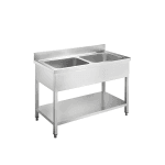 Spalator 2 cuve cu polita 120x70 cm din inox