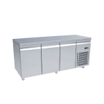 masa rece 3 usi cu rebord inox profesionala horeca