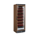 vitrina pentru vinuri 350 lt cu rafturi lemn si geam securizat