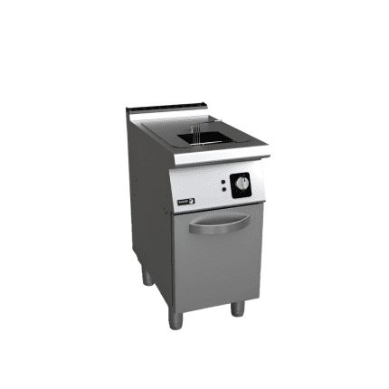 friteuza profesionala cu o cuva 15 litri pe gaz inox pentru bucatarie horeca